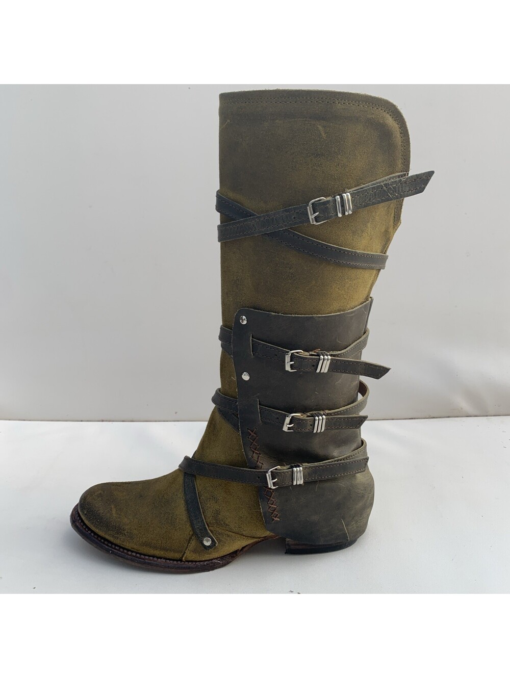 Freebird Rylie Sz 9 Boots Olive Green Tall - Picture 3 of 11
